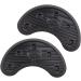 PULABO 4 Pairs Black Rubber Shoe Heel Plates Taps - Anti-Slip & Long-Lasting - Buy Online on GoSupps.com