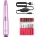 Portable Electric Nail Drill with 6Pcs Nail Drill Bits and 6 Sanding Bands Professional for Acrylic Gel Manicure Professional Nail Salon Supplies Manicure - Buy Online on GoSupps.com
