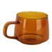 Tasse Caf Transparente Tasses Caf en Verre Transparent de 250 ML Tasse Th et Lait avec Poign e Verres Boire en Borosilicate pour Caf la Maison(Ambre)