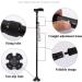Walking Stick 810-960mm for Support & Stability Contoured Handle Handicapped Disabled Lightweight Simple Crutches - Buy Online on GoSupps.com
