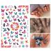 3D Butterfly Nail Art Decals Stickers - Self-Adhesive Nail Decorations for DIY Acrylic Nails Design (6 Sheets) - Buy Online on GoSupps.com