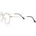 Joxigo Retro Round Anti-Blue Light Computer Glasses - UV Protection No Prescription Metal Frame - Black & Gold with Protective Case - Buy Online on GoSupps.com