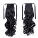 Sego Clip-in Ponytail Extension - Wavy 18 (45cm) Real Hair Braid - 90g Black Hair Piece for Natural Look - Buy Online on GoSupps.com
