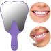 Cute Tooth Shaped Mirror with Handle Small Gift for Dental Clinic 3 Colors Available PC Material Designed for Oral Observation (Purple) - Buy Online on GoSupps.com