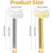 Stainless Steel Toothpaste Tube Squeezer 4 Pieces Metal Toothpaste Squeezer Roller for Toothpaste Cosmetic Oil Cream Paint Squeezer - Buy Online on GoSupps.com