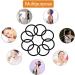 100 PCS 2mm Black Elastic Hair Bands - Gentle Ponytail Holders for Women, Men, Girls, Kids - No Metal Hair Ties Bulk Pack - Buy Online on GoSupps.com