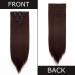 23 Dark Wine Red Clip-In Hair Extension - 8 Pcs Synthetic Hair, 23 Inch Straight - Buy Online on GoSupps.com