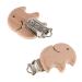 6-Pack Pacifier Clips | Metal & Wood Nuckle Clips for Babies | Infant Pacifier Holders & Chains - Buy Online on GoSupps.com