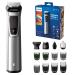 Philips Multigoom Series 7000 14-in-1 Face and Body Hair Shaver and Trimmer (Model MG7720/13) Silver Black 14-in-1 Multigroom