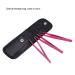 3-Piece Stainless Steel Tweezers Set - Flat Lace & Sloping Tips for Eyebrows & Facial Hair Removal - Rose Red - Perfect for Home & Gift - Buy Online on GoSupps.com