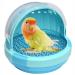 Bird Carrier with Handle - Parrot Carrier Lightweight Portable Pets Suitcase Transparent Breathable Warm Nest Bed for Parakeet Macaw Cockatiels Conure Lovebird Parrot Birds Accessories Blue