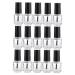 FRCOLOR Lot De 25 Flacons Vides De Vernis Ongles En Verre 5ml Bouchon Aluminium lectrique Rechargeables Pour Manucure Et Rangement Professionnel