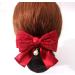 3 PCS Women Hair Clip Bowknot Snood Net Barrette Set - Red/Black/Blue - Buy Online on GoSupps.com