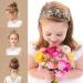 7-Piece Flower Girls Headpieces Set | Bridal Hair Accessories with Pearls, Rhinestones, and Leaf Design - Buy Online on GoSupps.com