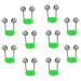 10 Pack Rod Tip Clamp Fishing Rod Bells Dual Alert Bells Fishing Ring Alarm Accessory on Fishing Rod Bell Ring Clip