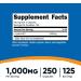 Nutricost L-Lysine 1000mg 250 Capsules | Gluten Free | Non-GMO - Buy Online on GoSupps.com