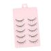 LALAFINA Magnetic False Eyelashes 5 Pairs Eyelash Natural False Lashes Magnetic Fake Makeup Lash 3d Affect Lashes Reusable Lashes Multi-layer Lashes 5d Curly Fiber Extend