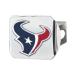 FANMATS - 22564 NFL Houston Texans Metal Hitch Cover, Chrome, 2" Square Type III Hitch Cover , Blue