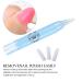 3x Nail Polish Correction Pens Set - Manicure Corrector with Cotton Heads & 9 Replacement Tips - Purple Blue Pink - Perfect for Nail Art! - Buy Online on GoSupps.com