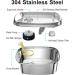 OlarHike Stainless Steel Cat Water Fountain - 61oz/1.8L Automatic Pet Dispenser with Quiet Pump & Adjustable Flow - Dishwasher Safe - For Cats and Dogs - Buy Online on GoSupps.com