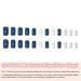 Mrcuvaryas Short Marble French Press On Nails - Elegant Glossy Self-Adhesive Nail Tips for Women & Girls | 24 Multi-Colored Artificial Nails - Buy Online on GoSupps.com
