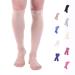 Doc Miller Calf Compression Sleeve Men and Women - 15-20mmHg Shin Splint Compression Sleeve Recover Varicose Veins, Torn Calf and Pain Relief - 1 Pair Calf Sleeves Skin/Nude X-Large