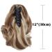 SEGO Ponytail Extension - Realistic Wavy Hairpiece in Light Brown & Ash Blonde - 110G 30cm Voluminous Hair Extensions for Effortless Style - Buy Online on GoSupps.com