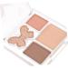 Baluue 2pcs Plastic Eye Shadow Plate Pink Eyeshadow Palette Organiser Eyeshadow Glitter 6.50X6.50X1.00CMx2pcs Multix2pcs - Buy Online on GoSupps.com