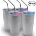 IHUIXINHE Double Hole 20 oz Tumbler Replacement Lid - Spill Proof & Splash Resistant for Rambler, Ozark Trail - Straw Friendly - Buy Online on GoSupps.com