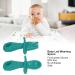 Silicone Spoon Fork Utensil for Infants | Soft Chew Weaning Tool to Relieve Anxiety - Green - Buy Online on GoSupps.com