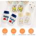 NOCHME Baby Anti Scratch Mittens 3 Pairs - Adjustable, Super Soft Cotton Gloves for Newborn Boys Girls 0-10 Months - White - Buy Online on GoSupps.com
