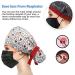 YUESUO 2 Pack Cotton Working Hats with Buttons and Sweatband - Adjustable Ponytail Pack Ribbon Tie Back Hats for Women & Men - Long Hair Head Covers - Buy Online on GoSupps.com