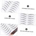 NOLITOY 3 Sheets Waterproof Eyebrow Stickers Mens Sticking Stuffers Peel Artificial Eyebrow Template 21x15cm Black - Buy Online on GoSupps.com