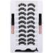 TFHAllOSTYLE Updated 3D Magnetic Eyelashes Kit with 2 Tubes of Magnetic Eyeliner Nature Look & Tweezers Eyelashes Russian Strip Lashes Natural Wispy Fluffy 3D Effect Fake Eyelashes 10 Pairs Pack - Buy Online on GoSupps.com