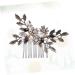 DOITOOL 1pc Pearl Headpiece Alloy Comb Hair Comb Empty Lipstick Tubes Ladies Nylon Socks Purse Organizer Comb for Bridal Pearl Comb Tiara Vintage Wedding Accessories Bride - Buy Online on GoSupps.com