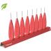 Inbrush Interdental Brushes Sparpack | 48 Pieces ISO Size 2 (Red) - Medium Spaces - Plastic-Free Handle & Packaging - Practical Display - Buy Online on GoSupps.com