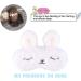 Ulife Mall Funny Cute Bunny Eye Mask for Sleeping - Soft Plush Fluffy Blindfold for Kids, Girls, Boys & Women - White - Buy Online on GoSupps.com