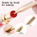 Arqumi Retractable Double-Ended Lip Makeup Brush | Lightweight Lipstick & Gloss Applicator with Protective Lid | Travel & Daily Use | Gold - Buy Online on GoSupps.com