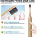 Electric Bamboo Toothbrush - 5 Cleaning Modes IPX8 Waterproof 2-Minute Timer USB Rechargeable | Eco-Friendly Adult Sonic Toothbrush with Replaceable Heads - Buy Online on GoSupps.com