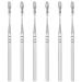 FERCAISH Earwax Removal Kit - 6 Pcs Stainless Steel Spring Ear Scoop Cleaning Ear Tool  360  Spiral Massage Ear Pick Ear Canal Cleaner for Women Man (Silver)
