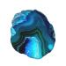 Women's Reusable Double Waterproof Bright Aqua Blue Printed Shower Cap | Elastic Bathing Hat - Buy Online on GoSupps.com
