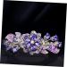 Beaupretty Ponytail Barrettes Holders hairpin rhinestone clip holder flower barrettes purple barrettes metal styling clips rhinestones barrettes alloy Miss aldult flower Back Hair Barrettes - Buy Online on GoSupps.com