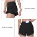 THE GYM PEOPLE Womens Quick Dry Running Shorts Mesh Liner High Waisted Tennis Workout Shorts Zipper Pockets Black Medium - Buy Online on GoSupps.com