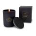Romans wellness gift items: Romoscent aroma ore Sparkling gold in a noble black glass with wooden lid Fragrance candle for inside and outside Dimensions: approx. 6 x 6 x 8 cm