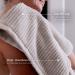 LUXOME Plush Performance Oversized Bath Sheet Set | 36 x 70 | Highly Absorbent - Oyster (Tan) | 2-Piece Set - Buy Online on GoSupps.com