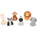 Personalised Animals Cake Toppers Set Edible Panda Lion Zebra Elephant Giraffe Monkey Decorations with an Edible Glue Set of 5 - Buy Online on GoSupps.com