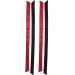 Adjustable Silk Eye Mask Set - Soft Satin Blindfold for Sleep & Travel - Valentine's Gift - Black and Red - Buy Online on GoSupps.com