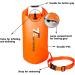 T6 20L Swim Buoy Dry Bag - Waterproof Safety Float for Water Sports and Camping - Orange - Buy Online on GoSupps.com