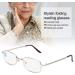 Foldable Metal Presbyopic Glasses for Visual Fatigue Relief | Silver Frame Reading Glasses - Shop Internationally - Buy Online on GoSupps.com