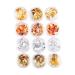 Gold Silver Manicure Paper Manicure Irregular Aluminum Foil Nail Paper Gold Silver Nail Decorative Paper Glitter Manicure Paper 12 Cans